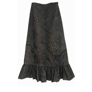 Manish Arora - Embroidered Maxi Ruffle Hem Skirt - M